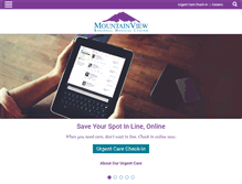 Tablet Screenshot of mountainviewregional.com